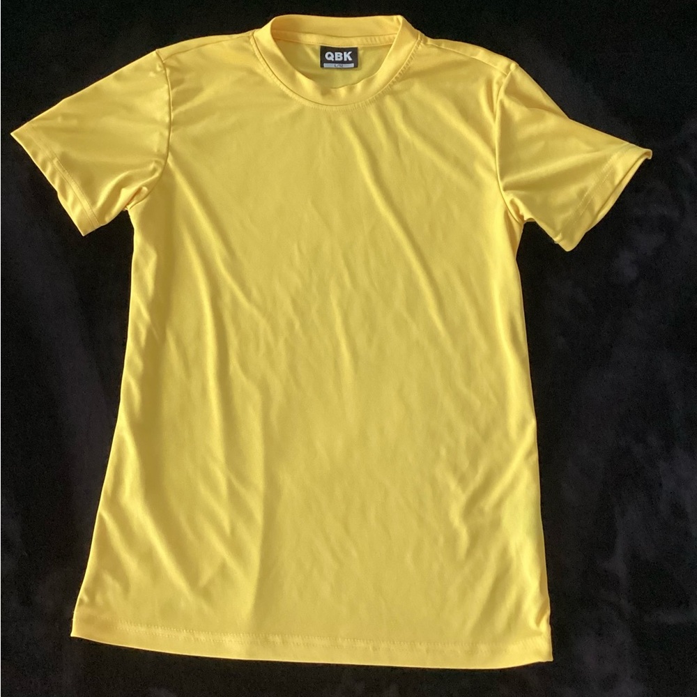 Kids Bright Yellow Dri Fit Short Sleeve Tee
